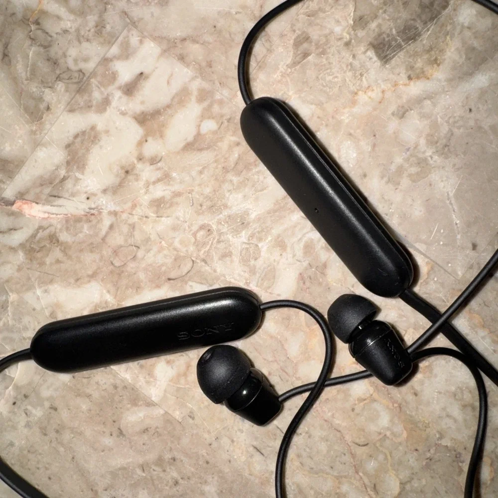 Sony WI-C100 Wireless Sport Neckband in-Ear Bluetooth Earbuds WIC100 - BLACK
